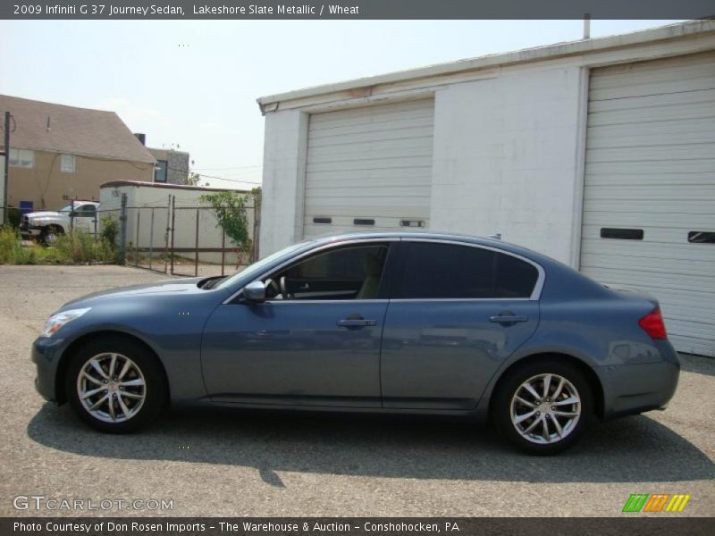 Lakeshore Slate Metallic / Wheat 2009 Infiniti G 37 Journey Sedan