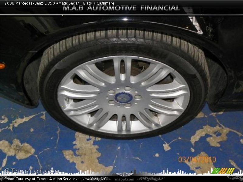 Black / Cashmere 2008 Mercedes-Benz E 350 4Matic Sedan