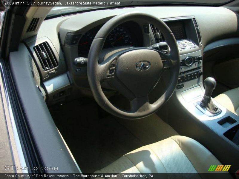 Lakeshore Slate Metallic / Wheat 2009 Infiniti G 37 Journey Sedan