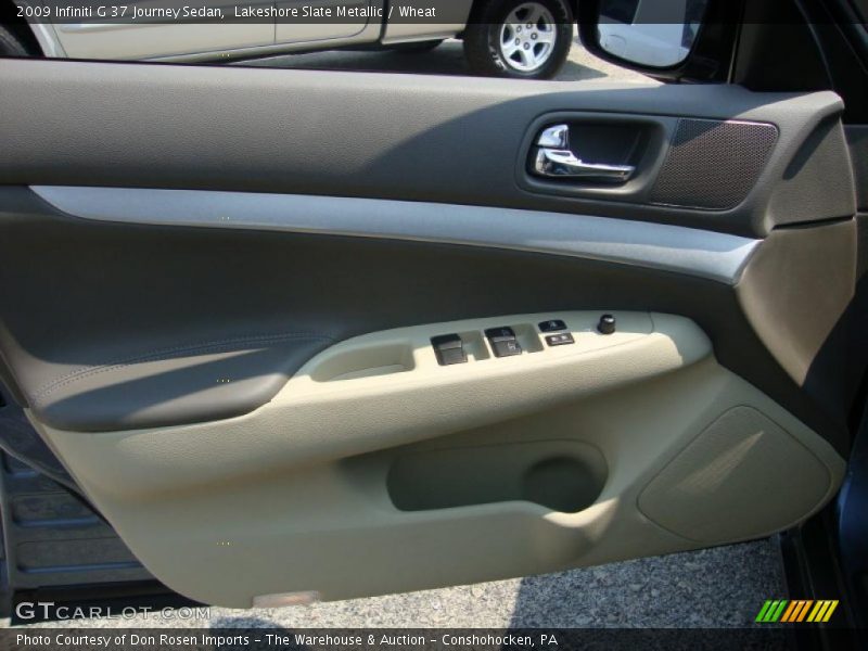 Lakeshore Slate Metallic / Wheat 2009 Infiniti G 37 Journey Sedan