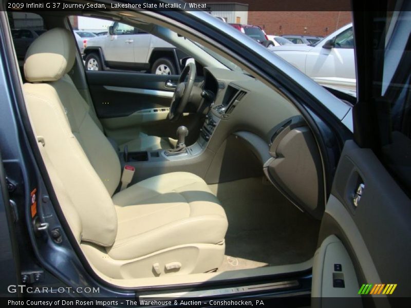 Lakeshore Slate Metallic / Wheat 2009 Infiniti G 37 Journey Sedan