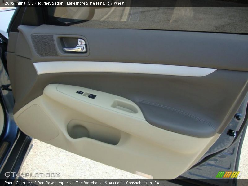 Lakeshore Slate Metallic / Wheat 2009 Infiniti G 37 Journey Sedan