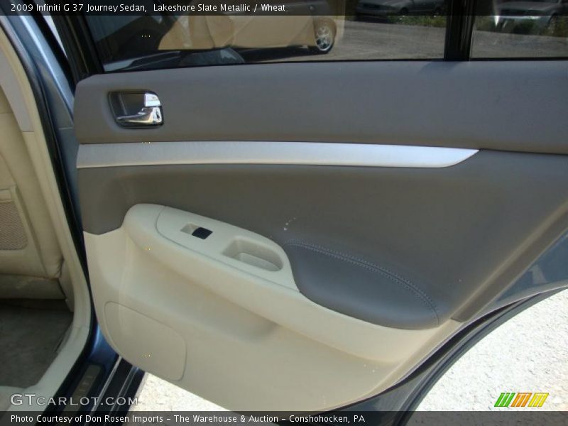 Lakeshore Slate Metallic / Wheat 2009 Infiniti G 37 Journey Sedan