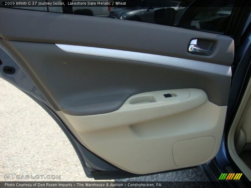 Lakeshore Slate Metallic / Wheat 2009 Infiniti G 37 Journey Sedan
