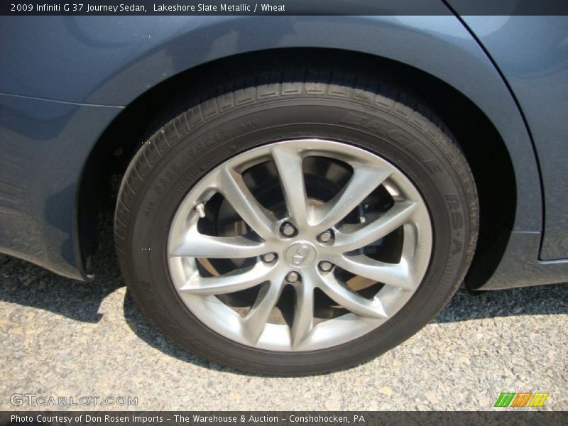 Lakeshore Slate Metallic / Wheat 2009 Infiniti G 37 Journey Sedan