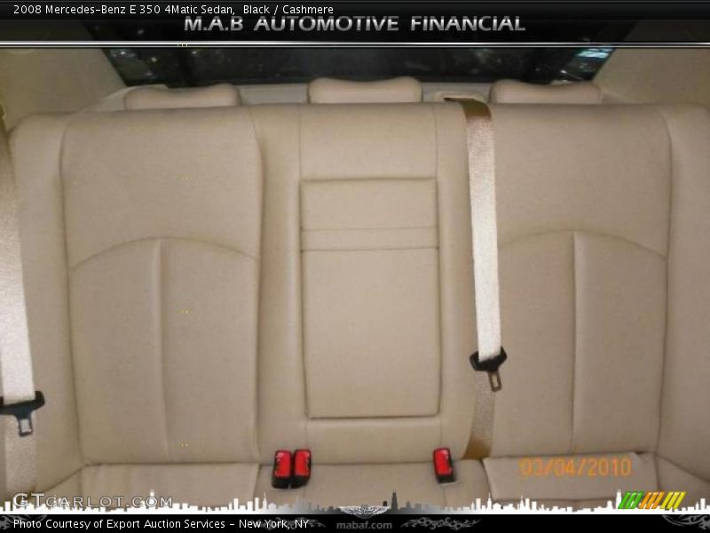 Black / Cashmere 2008 Mercedes-Benz E 350 4Matic Sedan