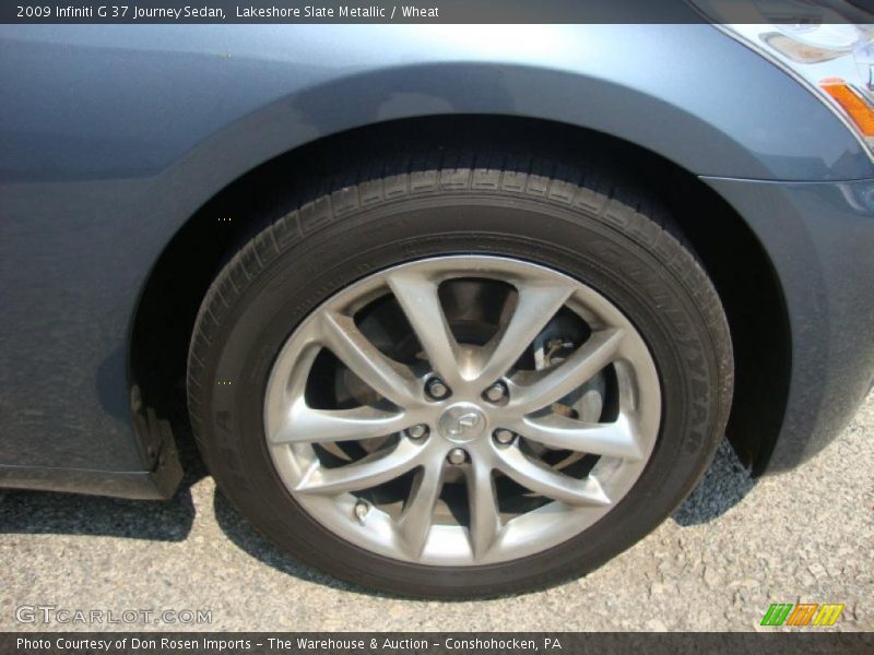 Lakeshore Slate Metallic / Wheat 2009 Infiniti G 37 Journey Sedan