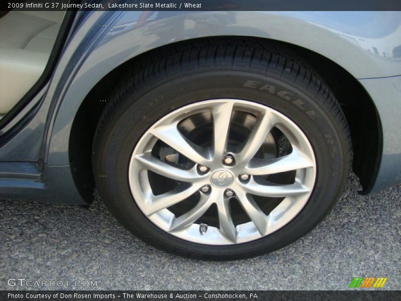 Lakeshore Slate Metallic / Wheat 2009 Infiniti G 37 Journey Sedan