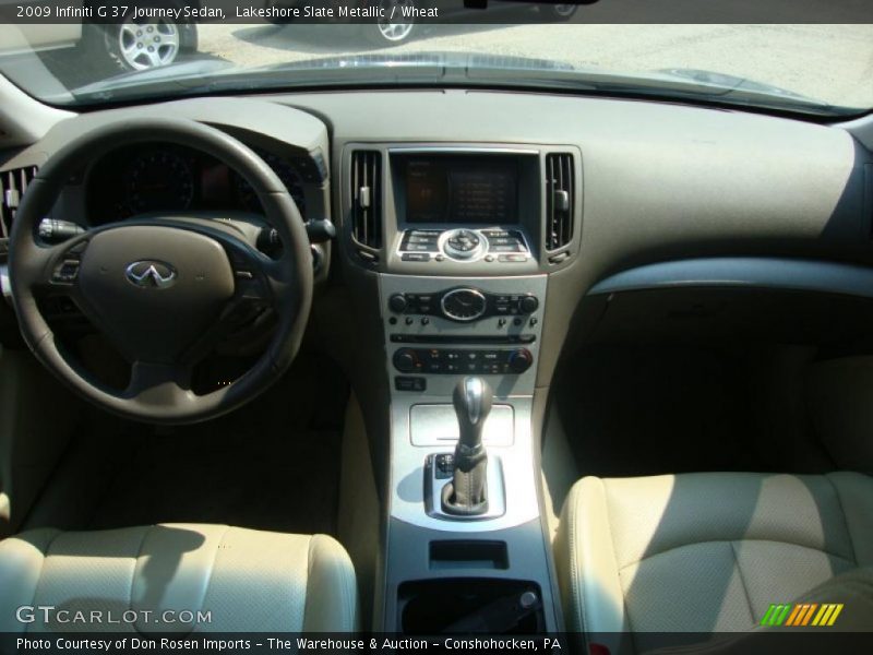 Lakeshore Slate Metallic / Wheat 2009 Infiniti G 37 Journey Sedan