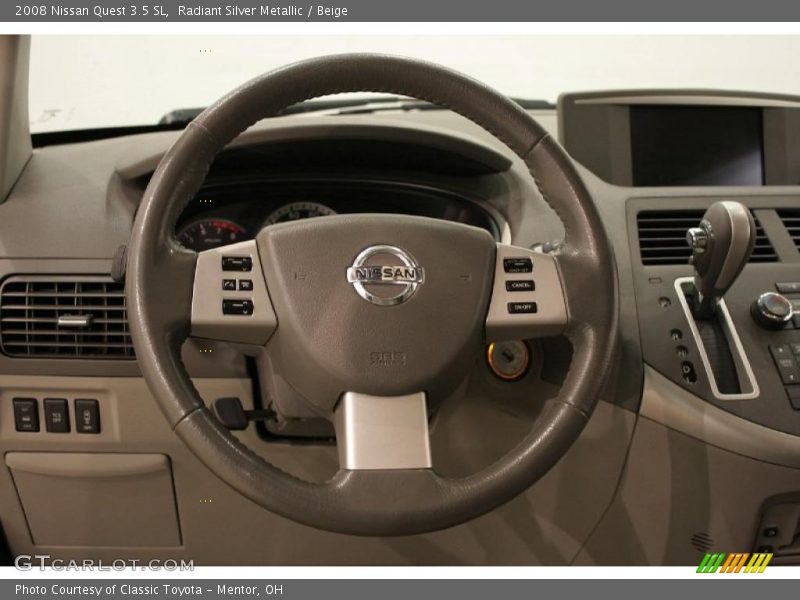 Radiant Silver Metallic / Beige 2008 Nissan Quest 3.5 SL