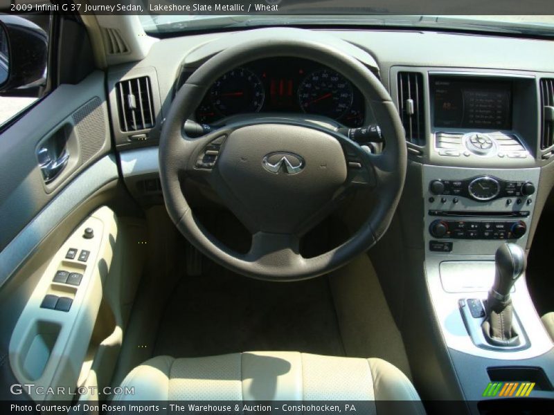 Lakeshore Slate Metallic / Wheat 2009 Infiniti G 37 Journey Sedan