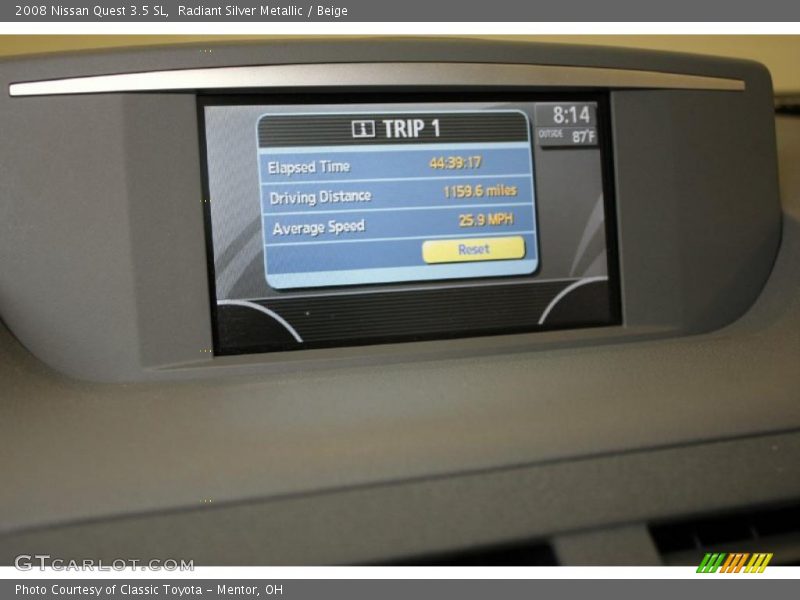 Radiant Silver Metallic / Beige 2008 Nissan Quest 3.5 SL