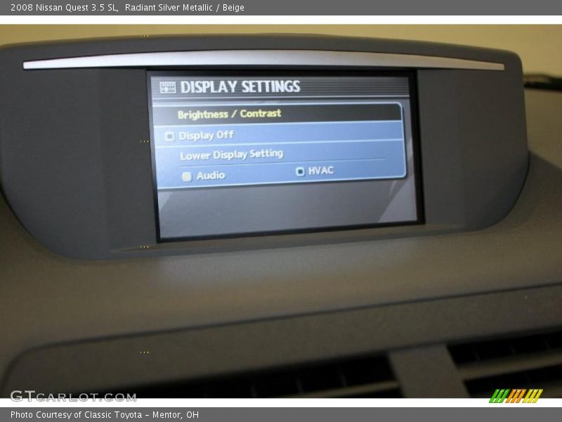 Radiant Silver Metallic / Beige 2008 Nissan Quest 3.5 SL