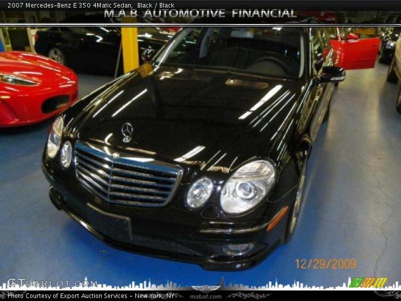 Black / Black 2007 Mercedes-Benz E 350 4Matic Sedan