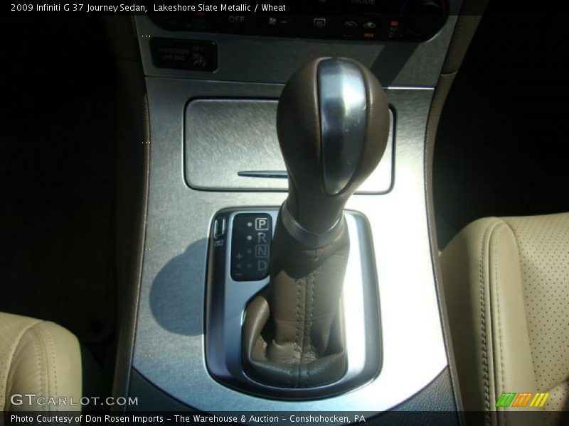 Lakeshore Slate Metallic / Wheat 2009 Infiniti G 37 Journey Sedan