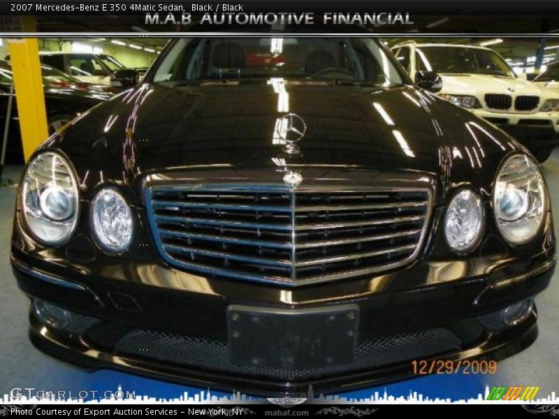 Black / Black 2007 Mercedes-Benz E 350 4Matic Sedan