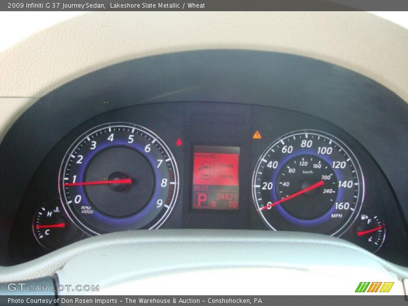 Lakeshore Slate Metallic / Wheat 2009 Infiniti G 37 Journey Sedan