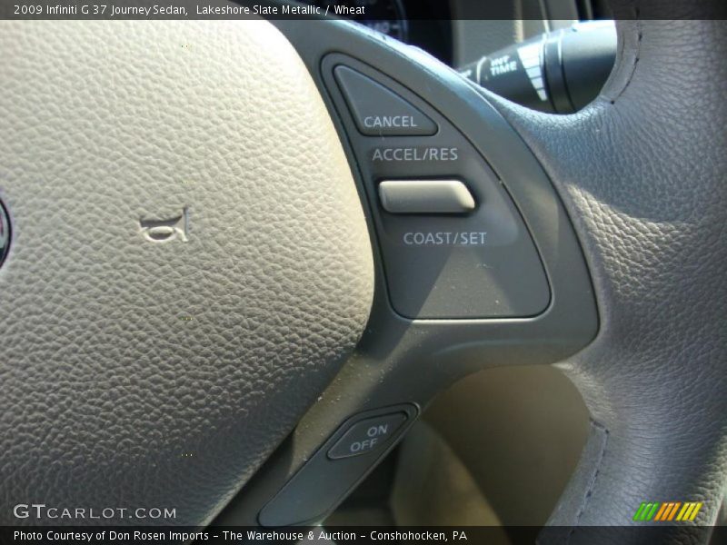 Lakeshore Slate Metallic / Wheat 2009 Infiniti G 37 Journey Sedan