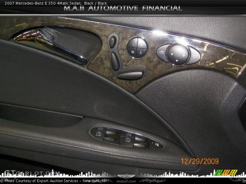 Black / Black 2007 Mercedes-Benz E 350 4Matic Sedan