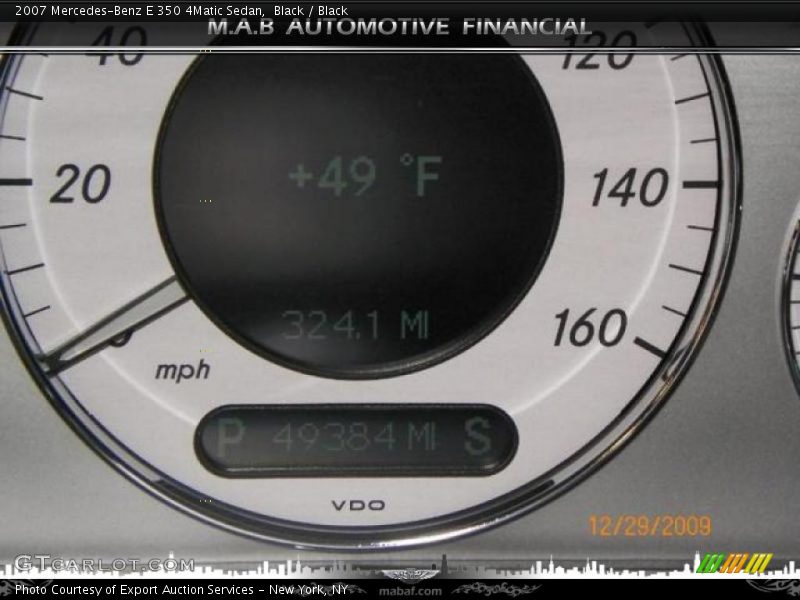 Black / Black 2007 Mercedes-Benz E 350 4Matic Sedan