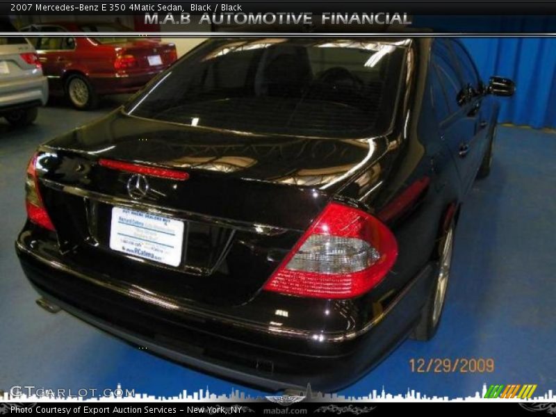 Black / Black 2007 Mercedes-Benz E 350 4Matic Sedan