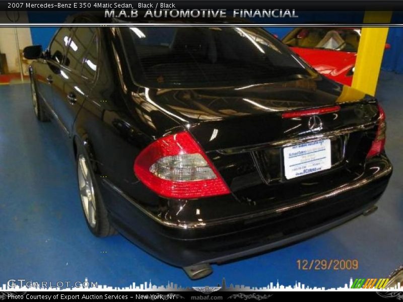 Black / Black 2007 Mercedes-Benz E 350 4Matic Sedan