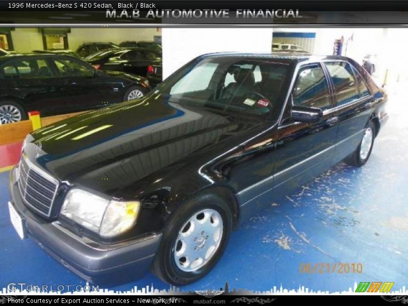 Black / Black 1996 Mercedes-Benz S 420 Sedan
