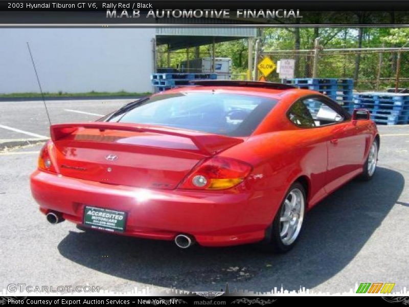 Rally Red / Black 2003 Hyundai Tiburon GT V6