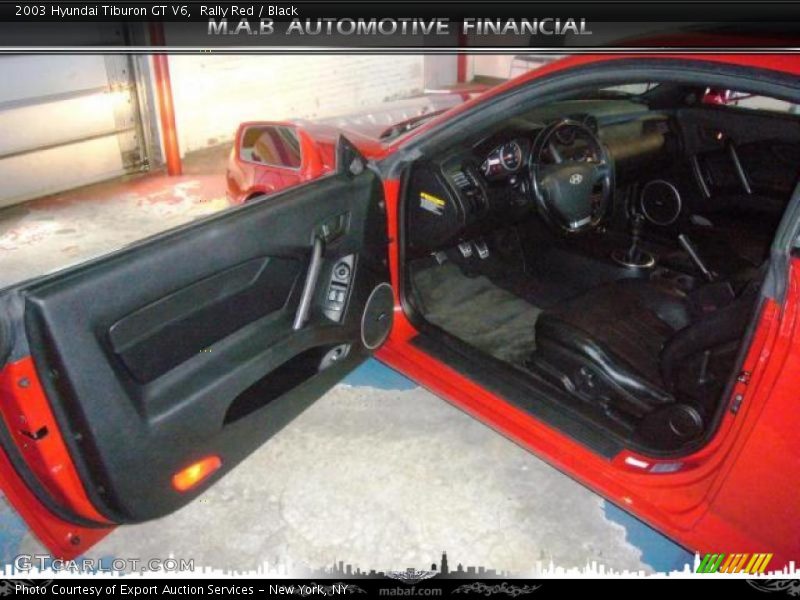Rally Red / Black 2003 Hyundai Tiburon GT V6