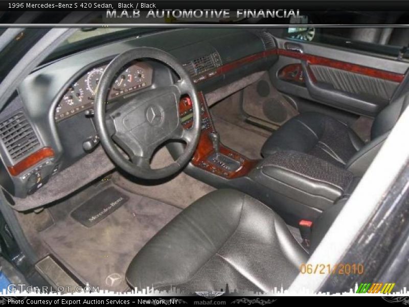 Black / Black 1996 Mercedes-Benz S 420 Sedan