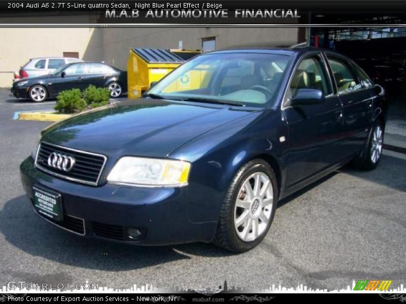 Night Blue Pearl Effect / Beige 2004 Audi A6 2.7T S-Line quattro Sedan