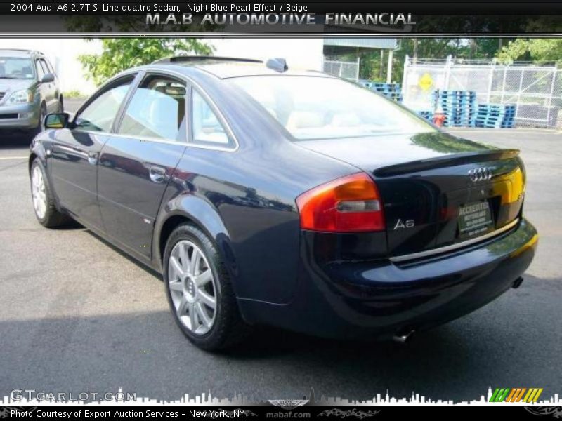 Night Blue Pearl Effect / Beige 2004 Audi A6 2.7T S-Line quattro Sedan