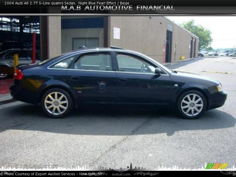 Night Blue Pearl Effect / Beige 2004 Audi A6 2.7T S-Line quattro Sedan
