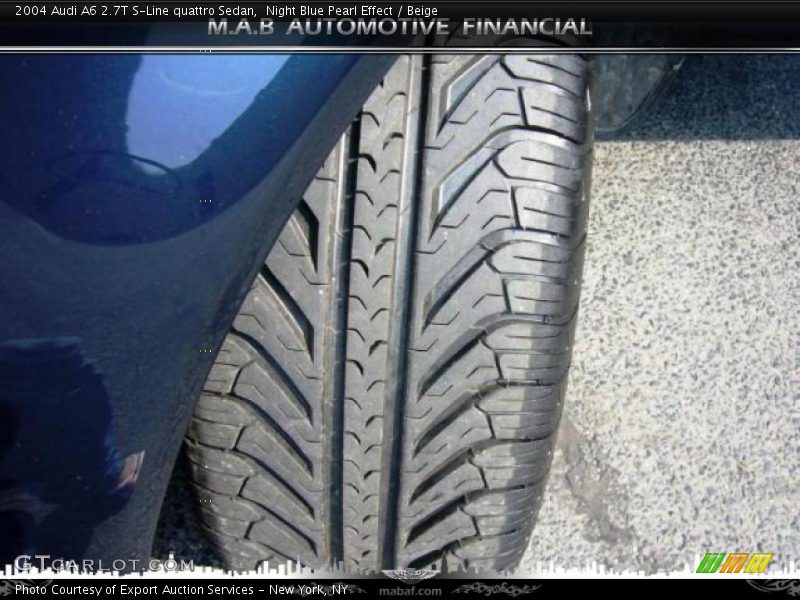 Night Blue Pearl Effect / Beige 2004 Audi A6 2.7T S-Line quattro Sedan