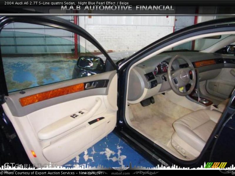 Night Blue Pearl Effect / Beige 2004 Audi A6 2.7T S-Line quattro Sedan
