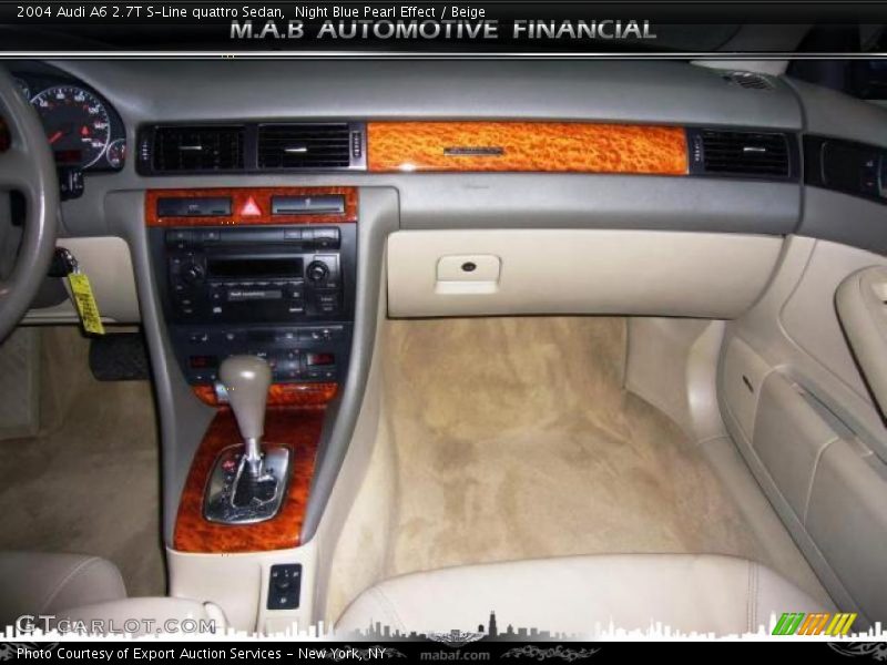 Night Blue Pearl Effect / Beige 2004 Audi A6 2.7T S-Line quattro Sedan