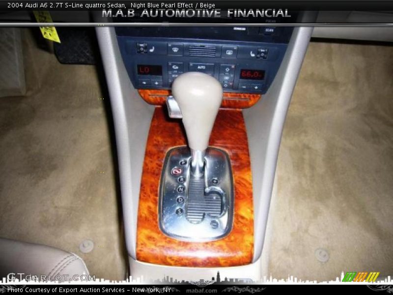 Night Blue Pearl Effect / Beige 2004 Audi A6 2.7T S-Line quattro Sedan