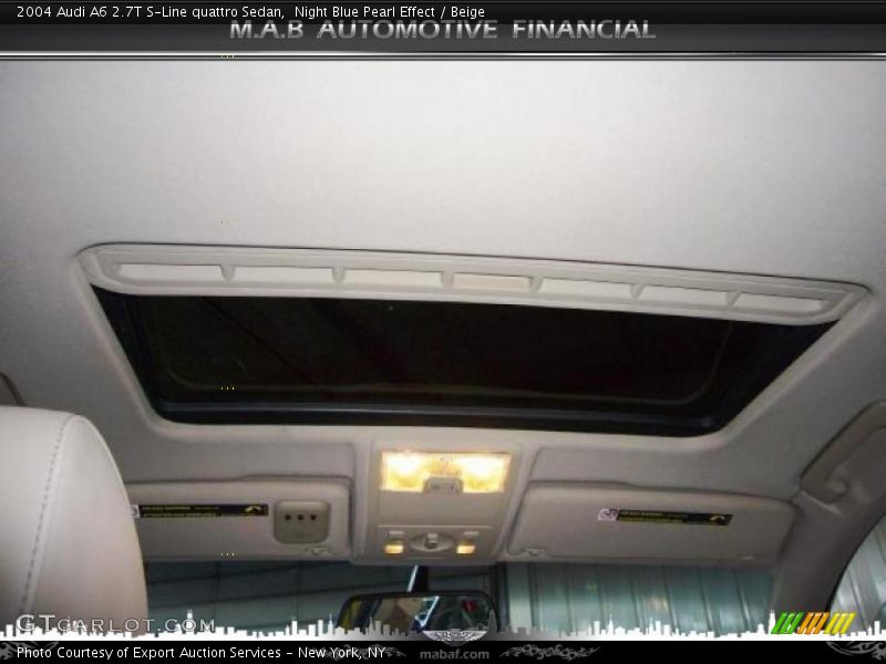 Night Blue Pearl Effect / Beige 2004 Audi A6 2.7T S-Line quattro Sedan