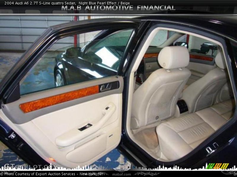Night Blue Pearl Effect / Beige 2004 Audi A6 2.7T S-Line quattro Sedan