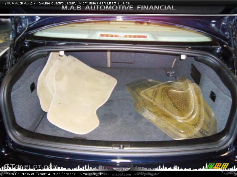 Night Blue Pearl Effect / Beige 2004 Audi A6 2.7T S-Line quattro Sedan