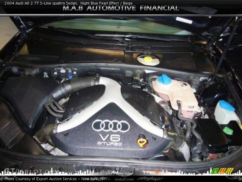 Night Blue Pearl Effect / Beige 2004 Audi A6 2.7T S-Line quattro Sedan