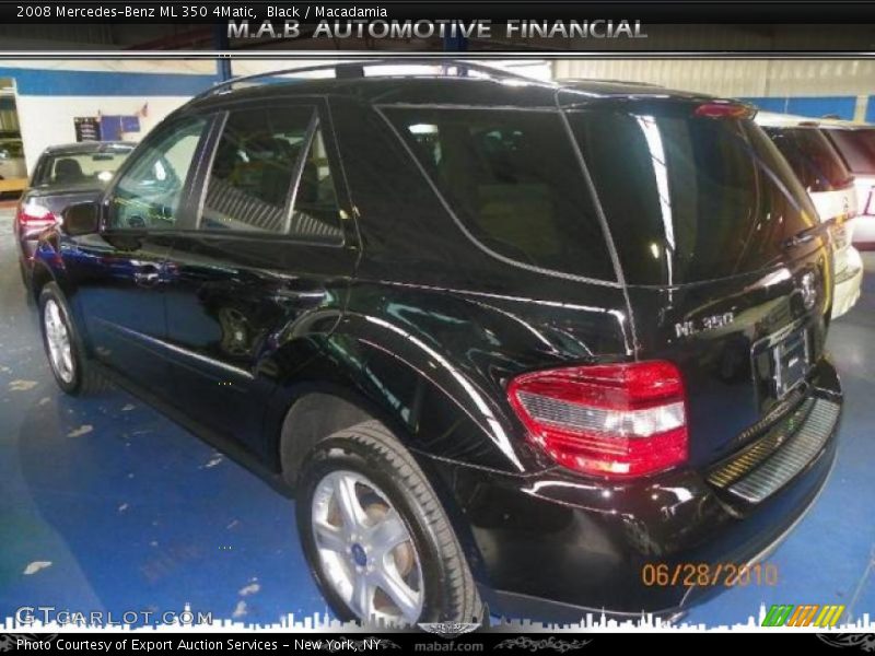 Black / Macadamia 2008 Mercedes-Benz ML 350 4Matic