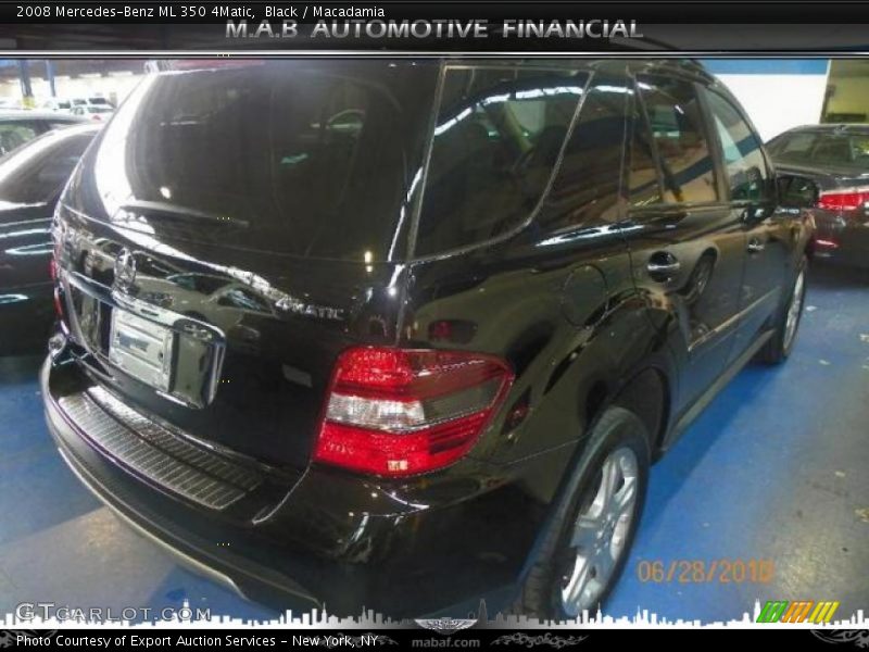 Black / Macadamia 2008 Mercedes-Benz ML 350 4Matic