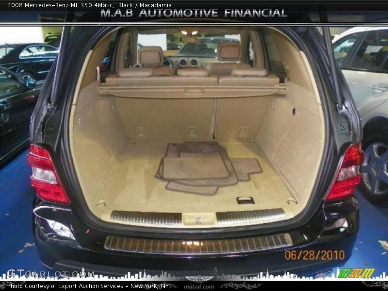Black / Macadamia 2008 Mercedes-Benz ML 350 4Matic