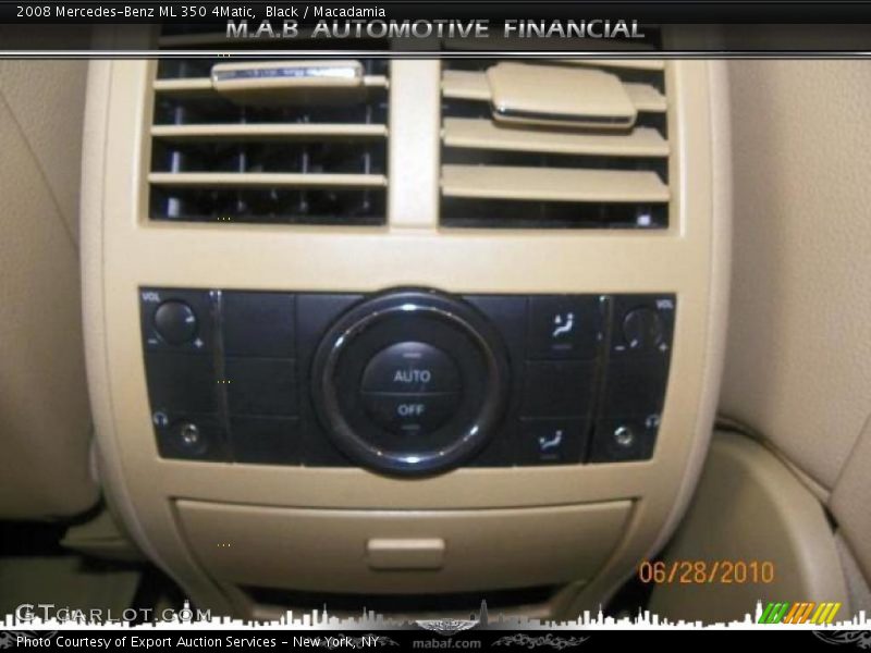 Black / Macadamia 2008 Mercedes-Benz ML 350 4Matic
