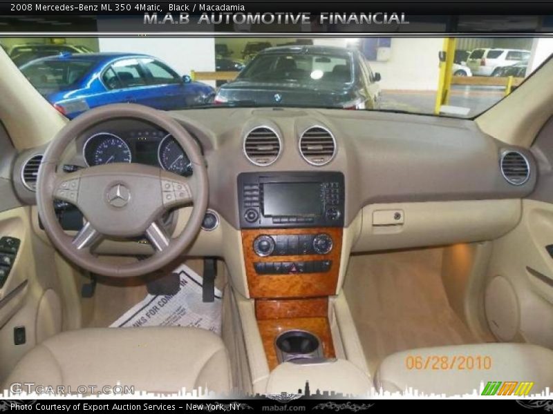 Black / Macadamia 2008 Mercedes-Benz ML 350 4Matic