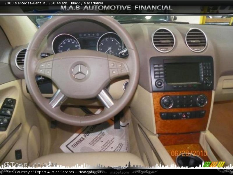 Black / Macadamia 2008 Mercedes-Benz ML 350 4Matic