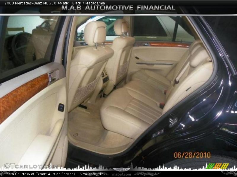 Black / Macadamia 2008 Mercedes-Benz ML 350 4Matic