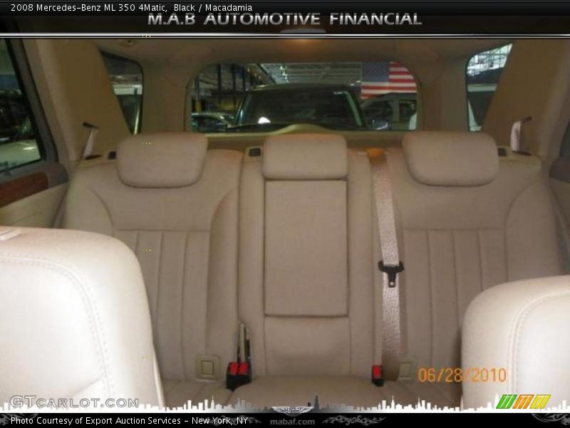 Black / Macadamia 2008 Mercedes-Benz ML 350 4Matic
