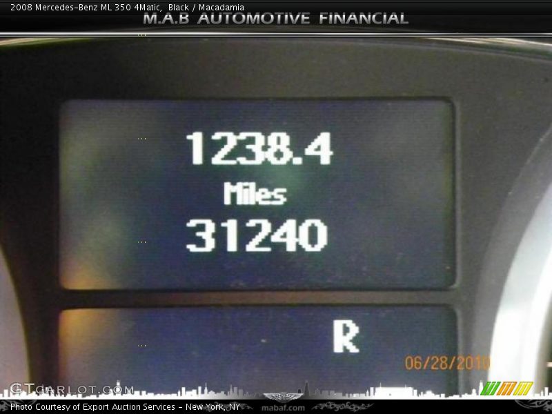Black / Macadamia 2008 Mercedes-Benz ML 350 4Matic